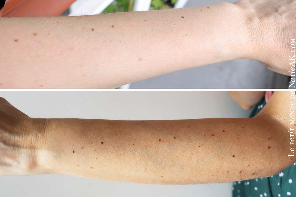 Typology Soins autobronzants  avant après autobronzant corps typology