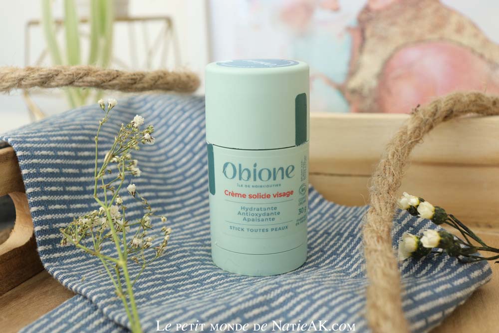 Crème jour visage solide Bio Obione Cosmetique