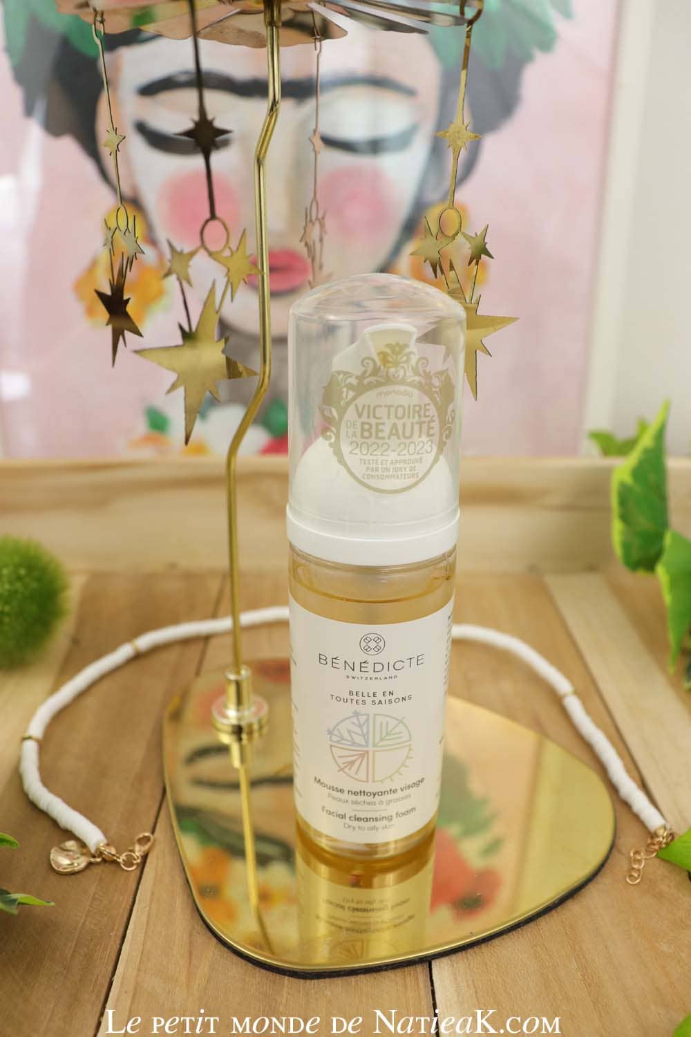 mousse nettoyante visage belle en toutes saisons Bénédicte cosmetics