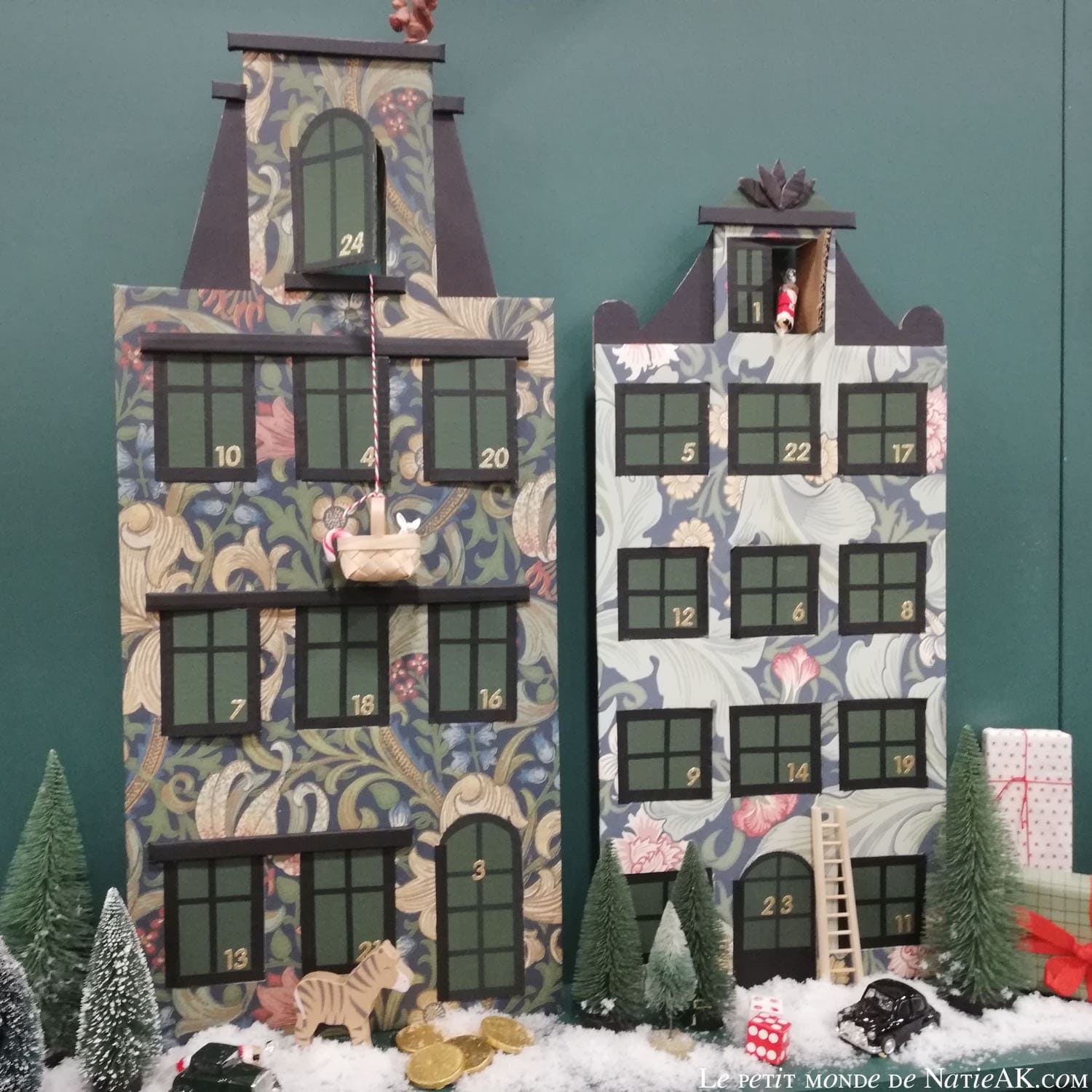 idée DIY : réaliser un calendrier de l'avent en carton