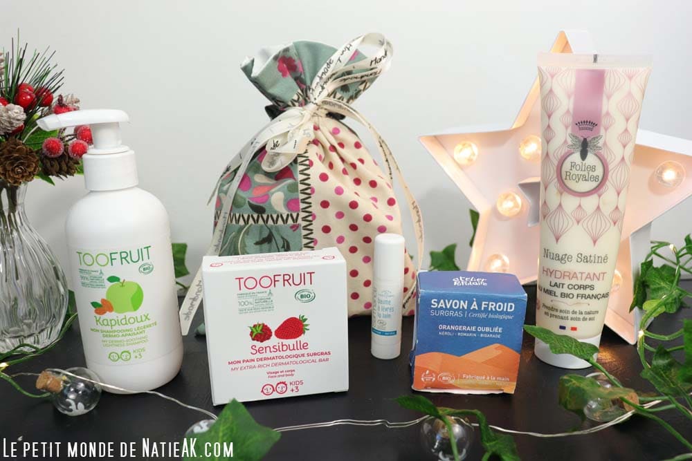 emballage cadeau : pochon en coton réutilisable