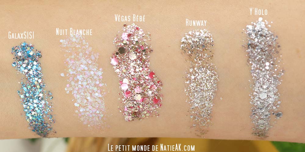 gels pailletés pour faire de beaux maquillages rapidement