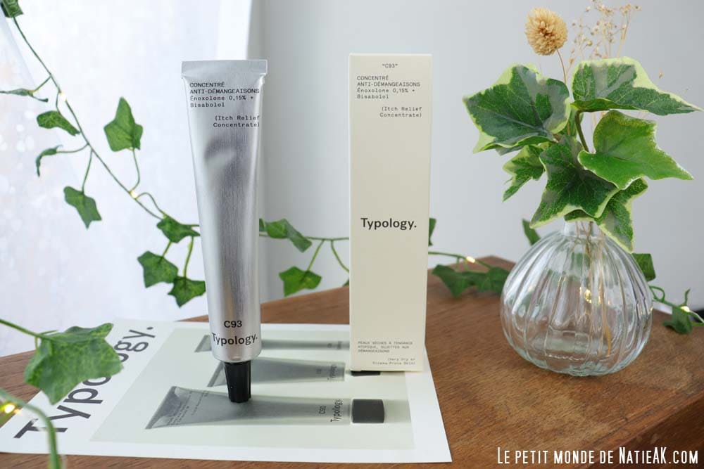 Typology soin 100% yuka pour soulager les démangeaisons