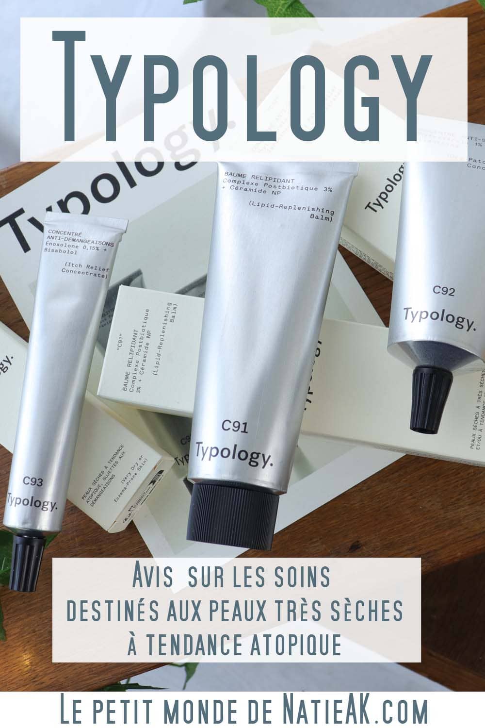 Typology soins pour rééquilibrer les peaux atopiques, psoriasis