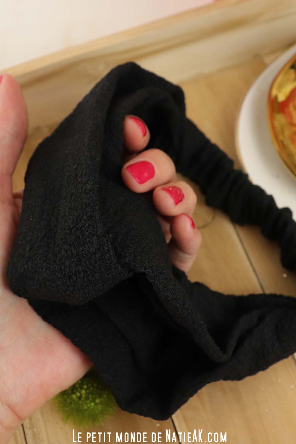 Charlotte BIO Maquillage Green bandeau cheveux marron