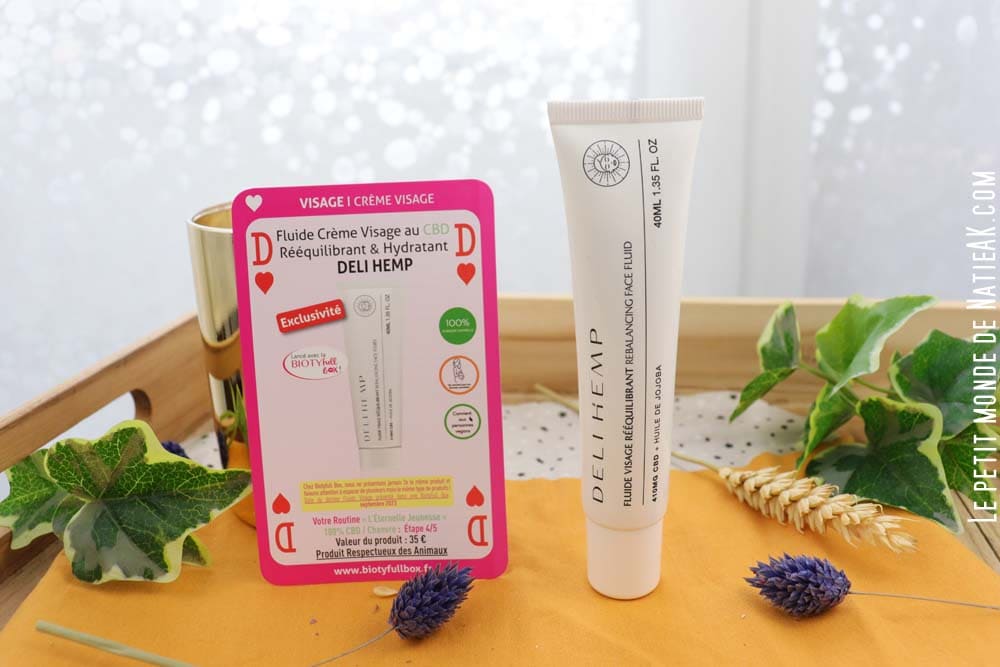 Crème visage 100% naturelle au CBD hydratante Deli Hemps