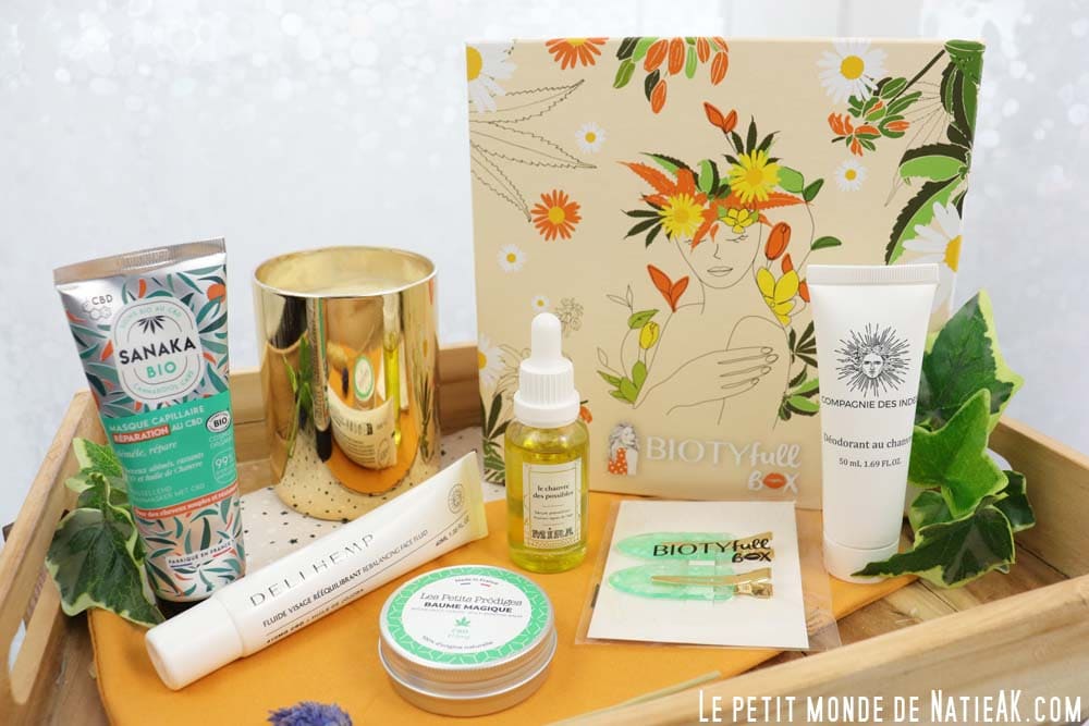 Biotyfull Box Mars 2024 Cosmétique naturelle et bio avec du CBD