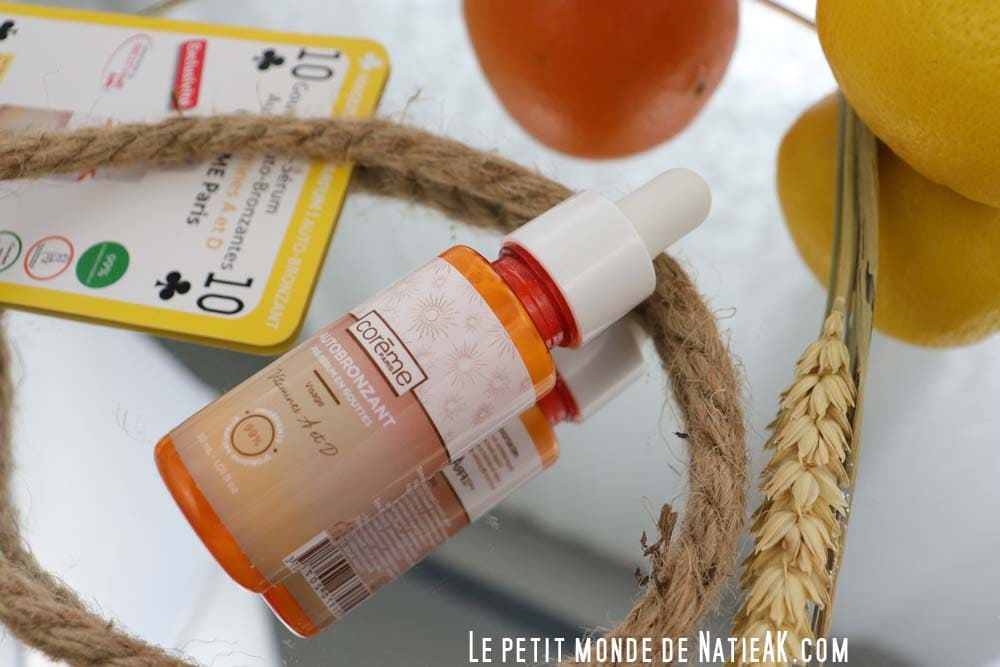 soin vegan naturel autobronzant à la vitamine A et D