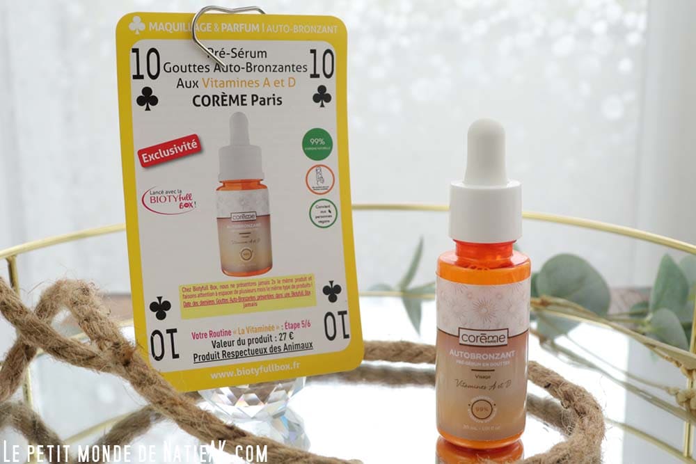 soin auto-bronzant naturel bonne mine Corème Paris