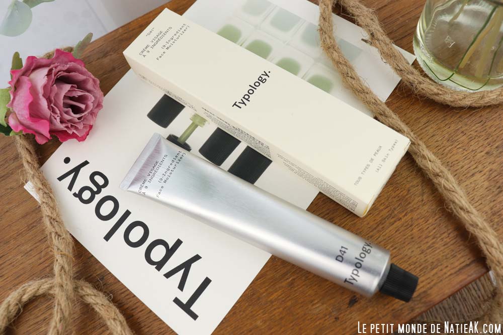 crème visage Typology 9 ingrédients