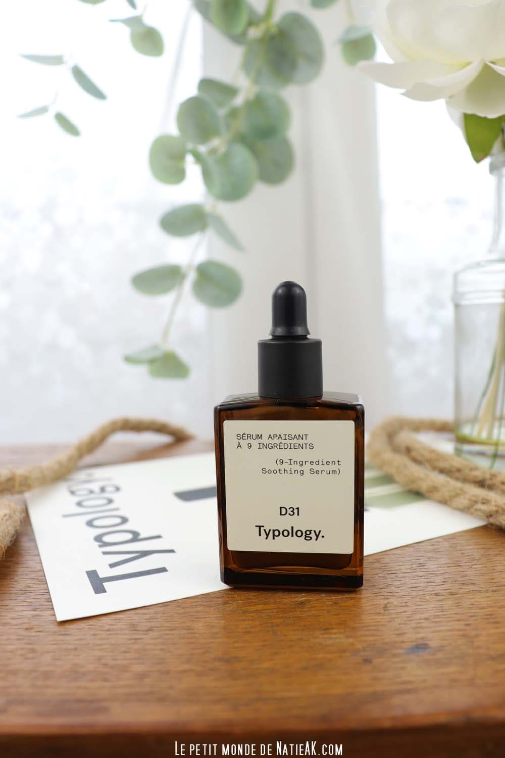 sérum apaisant visage sans parfum Typology