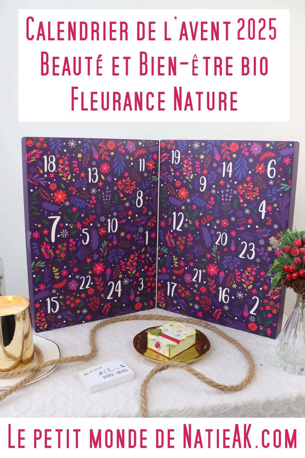 calendrier de l'avent beauté bio fleurance nature