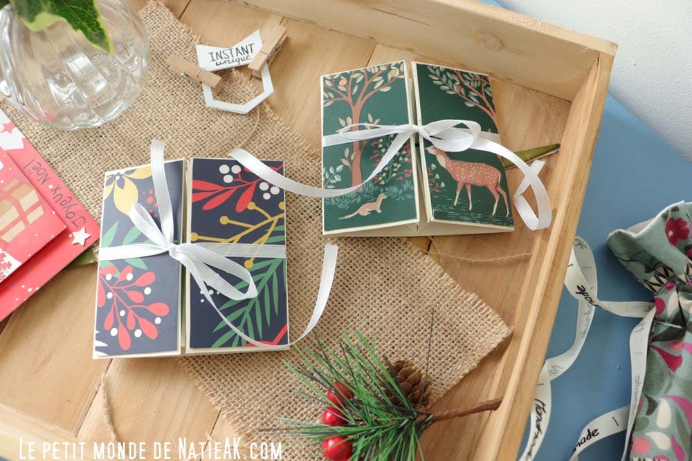 carte pop-up Noël avec calendrier de l'avent Rosemood