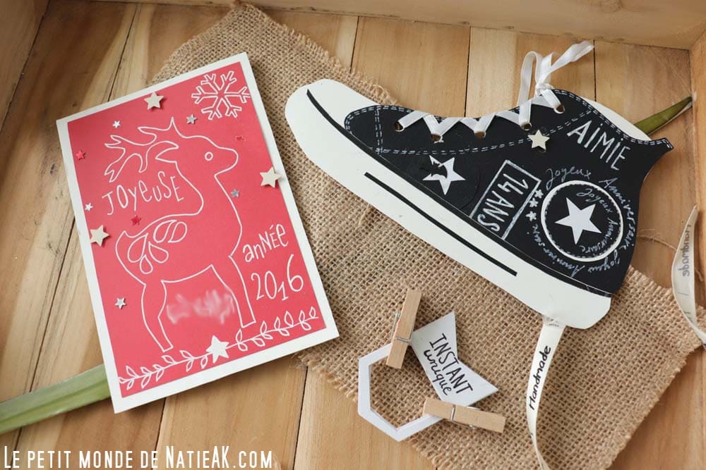 DIY carte Noël renne facile à faire