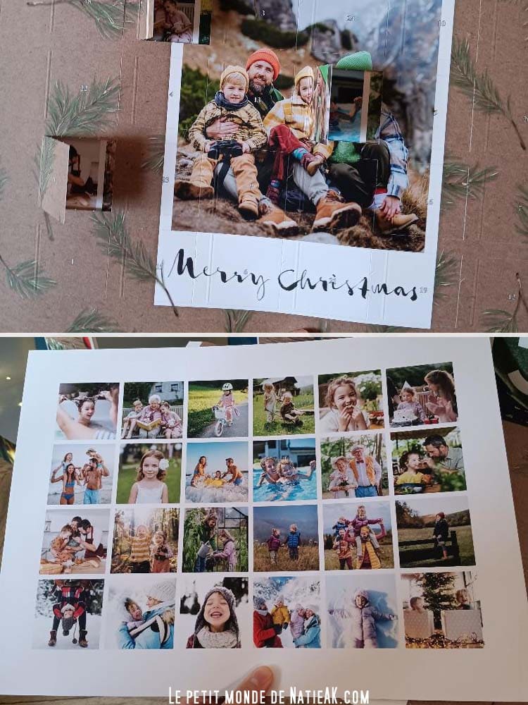 réaliser un Calendrier de l'avent poster pêle-mêle XXL avec des photos Calendrier de l'avent poster pêle-mêle XXL Cewe