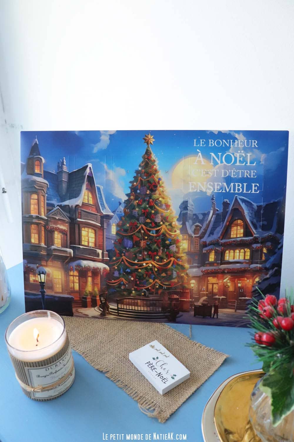 poster photo à découvrir chaque jour pour Noël idée pour réaliser un calendrier de l'avent photo 100% personnalisé