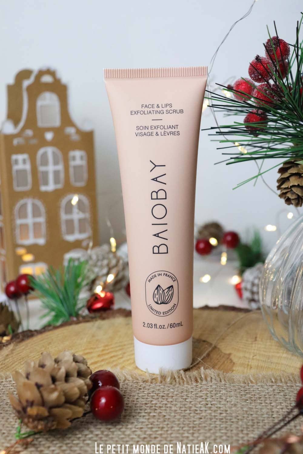 Soin exfoliant 2 en 1 visage et lèvres de Baiobay