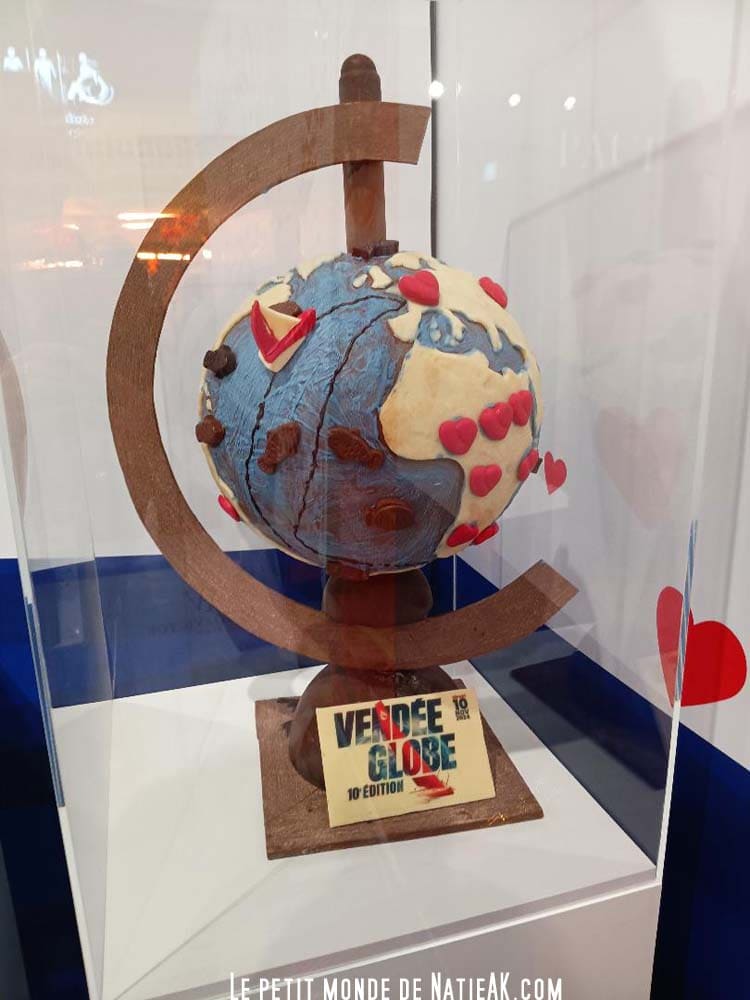 sculpture chocolat Vendée globe novembre 2024
