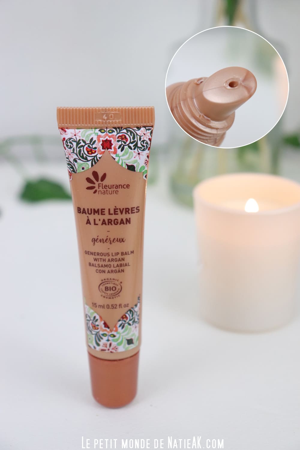 Baume à lèvres à l'argan Généreux Bio Fleurance Nature