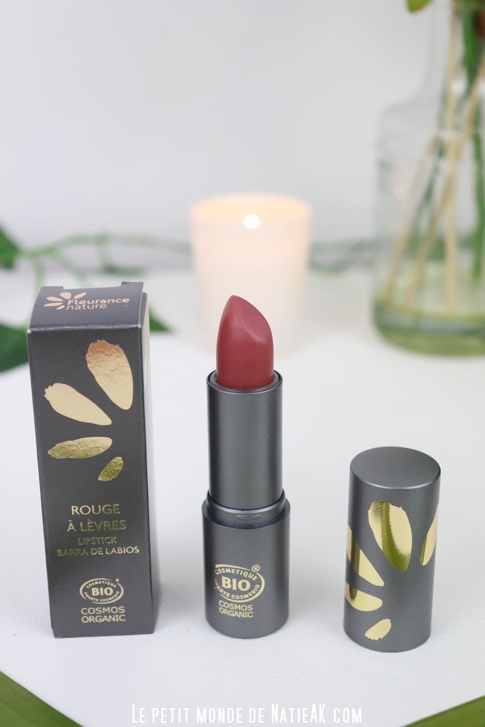 rouge à lèvres rouge Bio Fleurance Nature