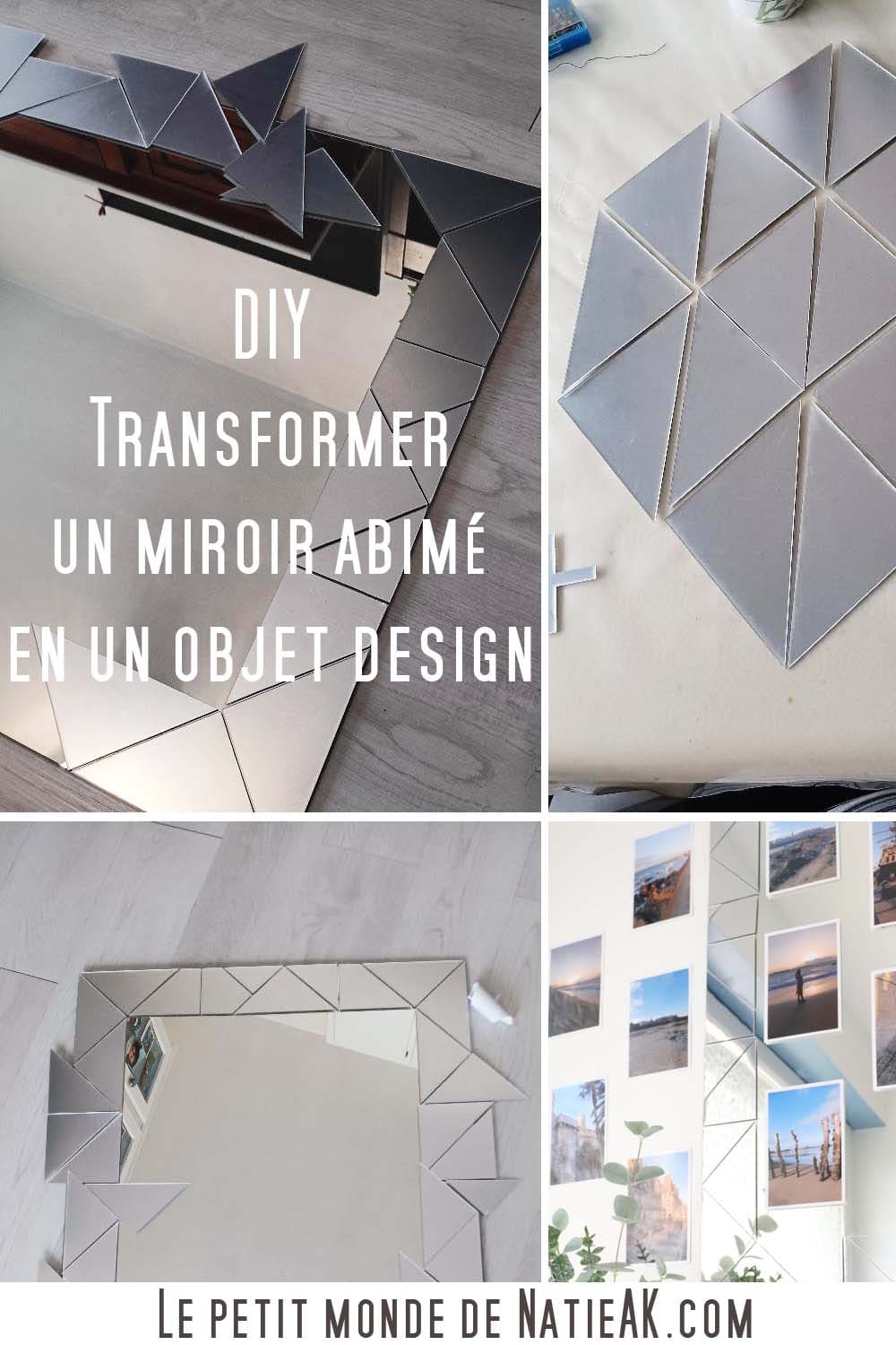 DIY miroir design fait main facile DIY Transformer un Miroir abîmé