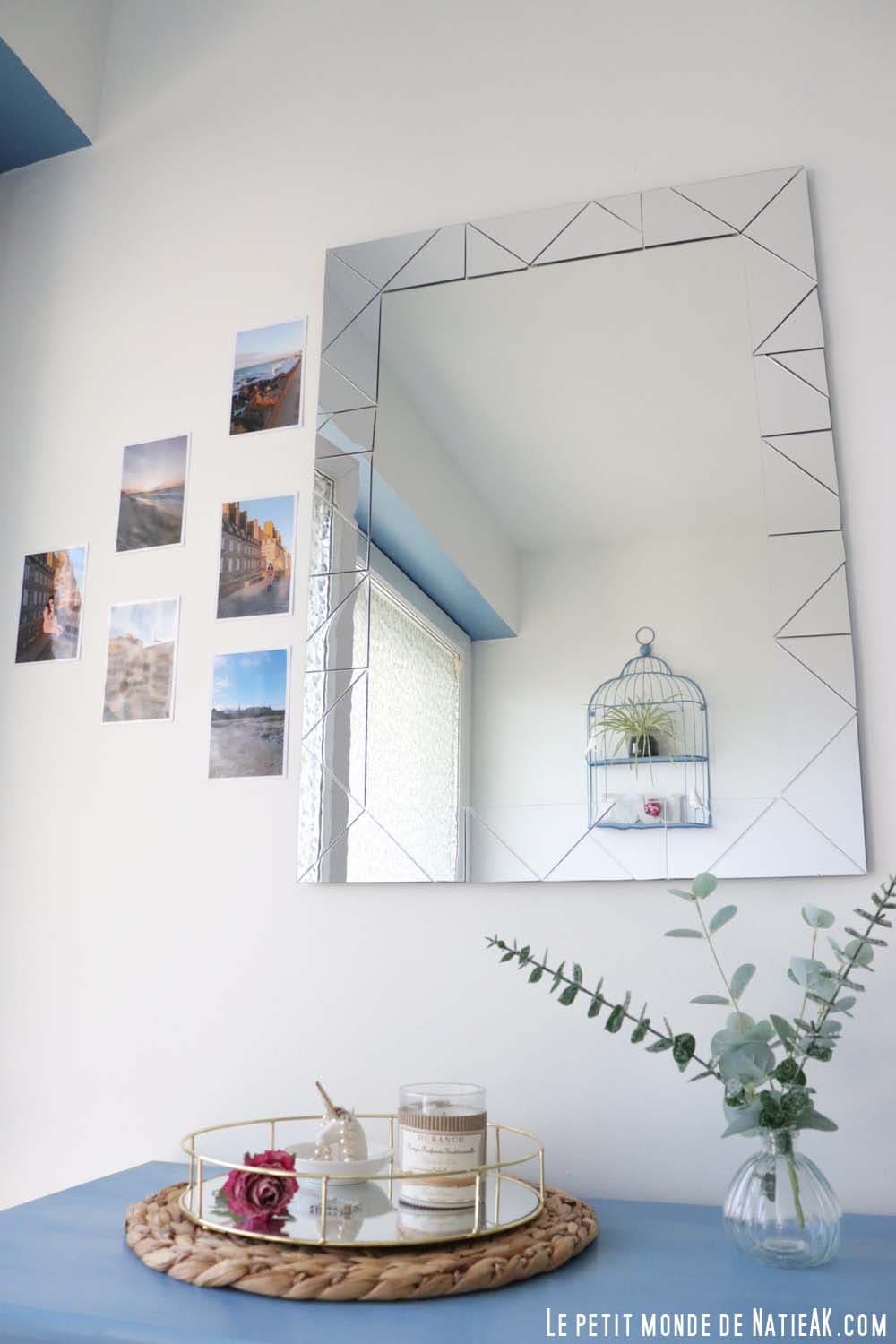 idée originale pour rendre un miroir moche joli DIY Transformer un Miroir abîmé