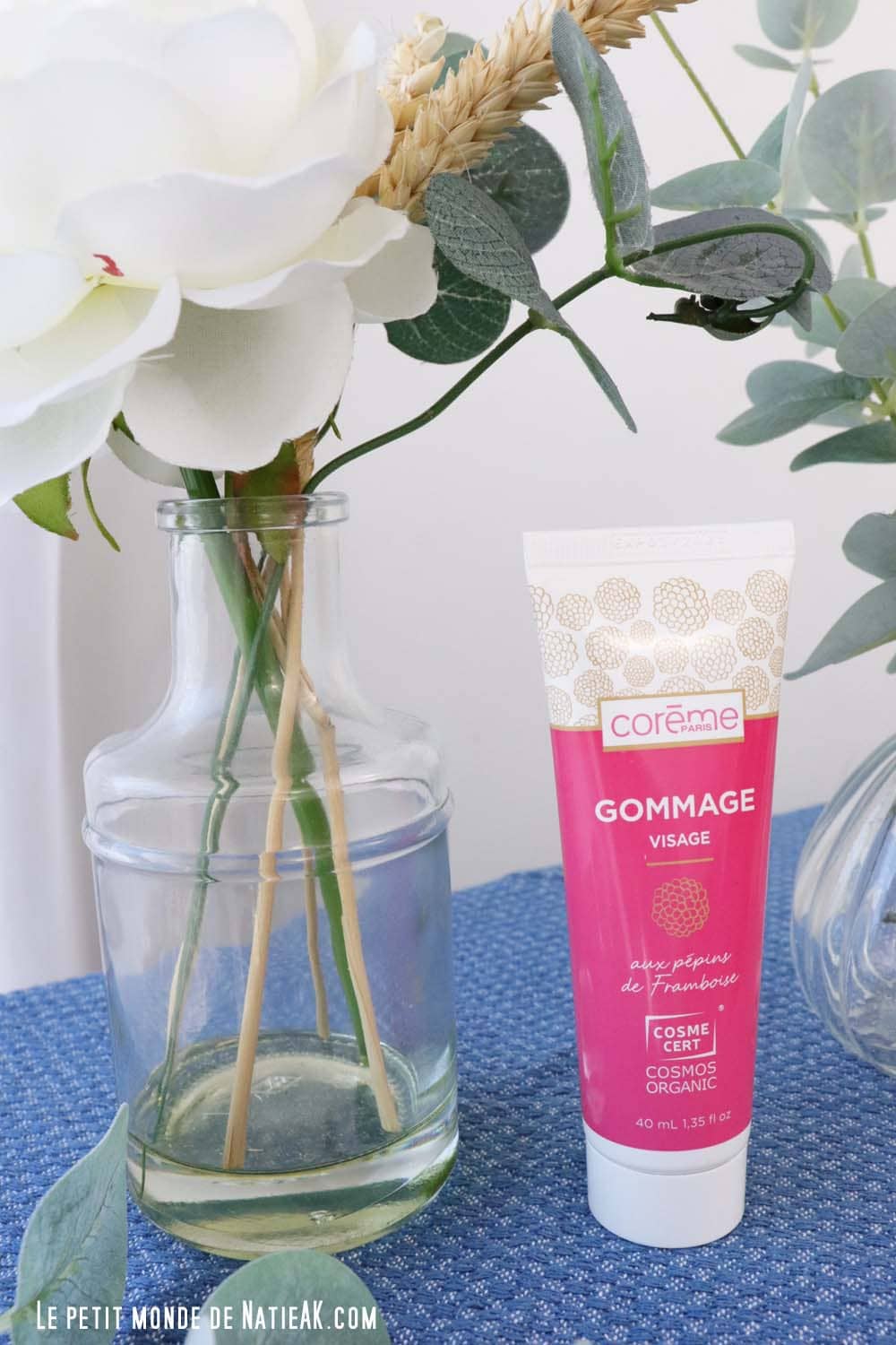 gommage visage Bio à la framboise Corème Paris