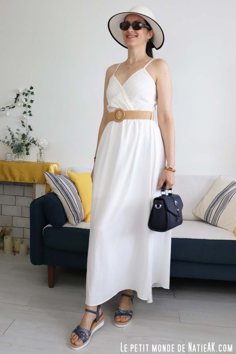 idée de look Inspee avec chapeau et robe d'été