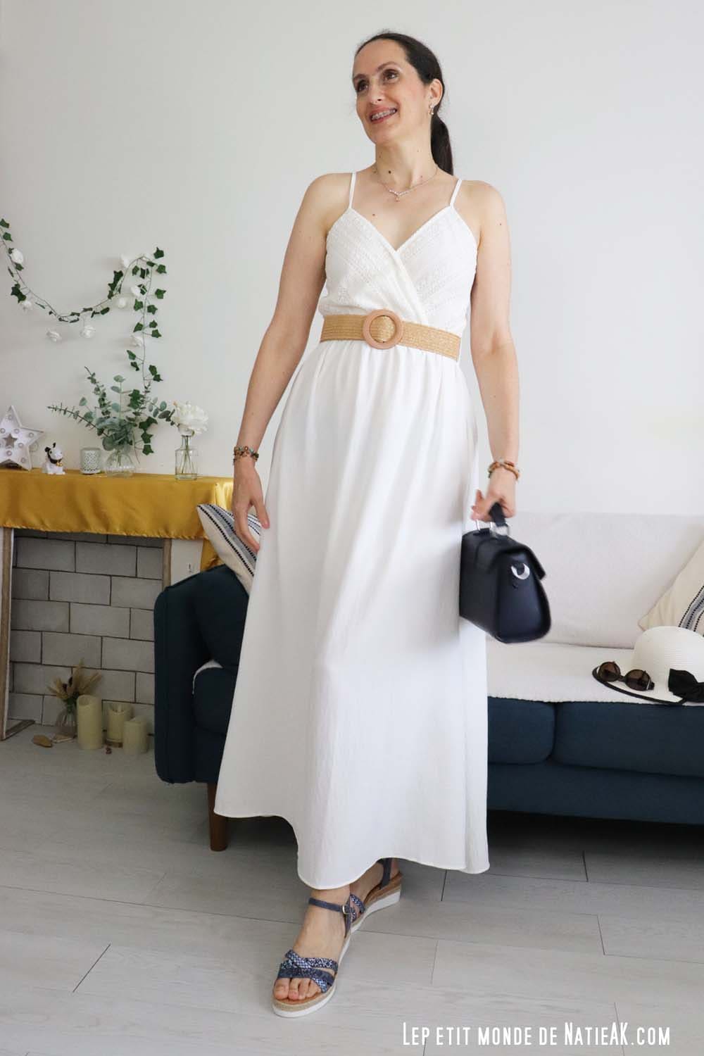 robe été cache coeur tissu crocheté