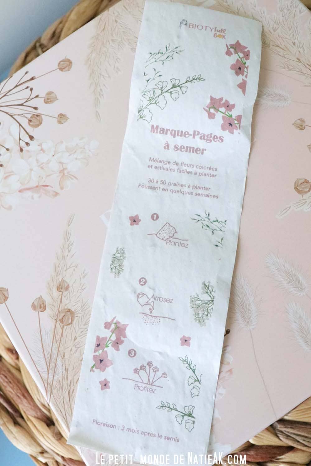 marque pages à semer biotyfull box