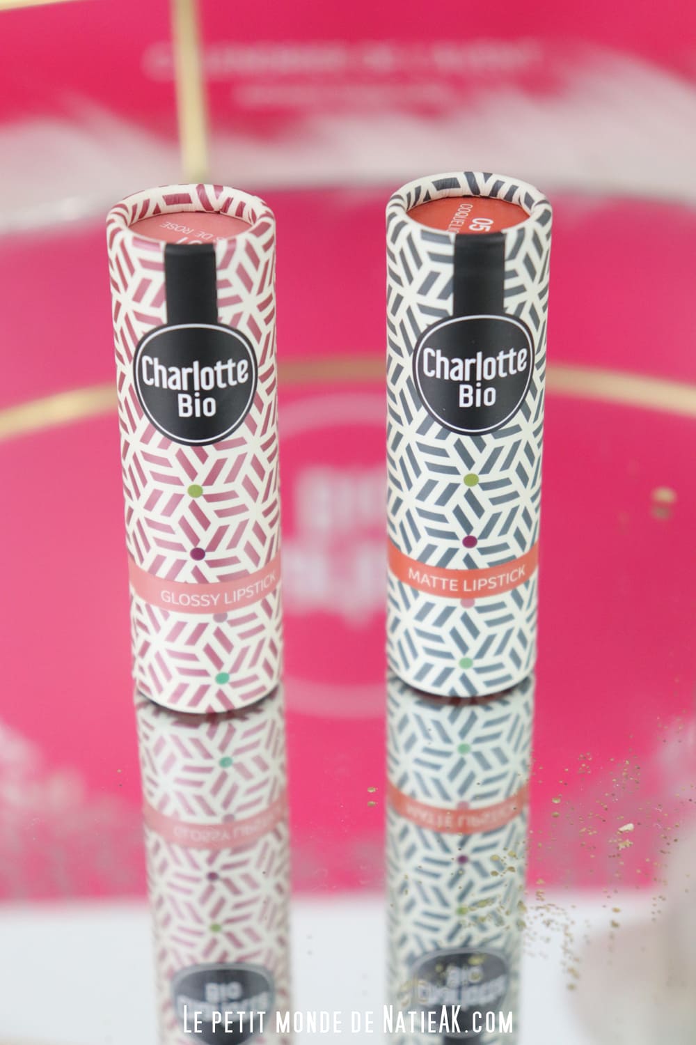 rouge à lèvres brillant bio bois de rose Charlotte bio