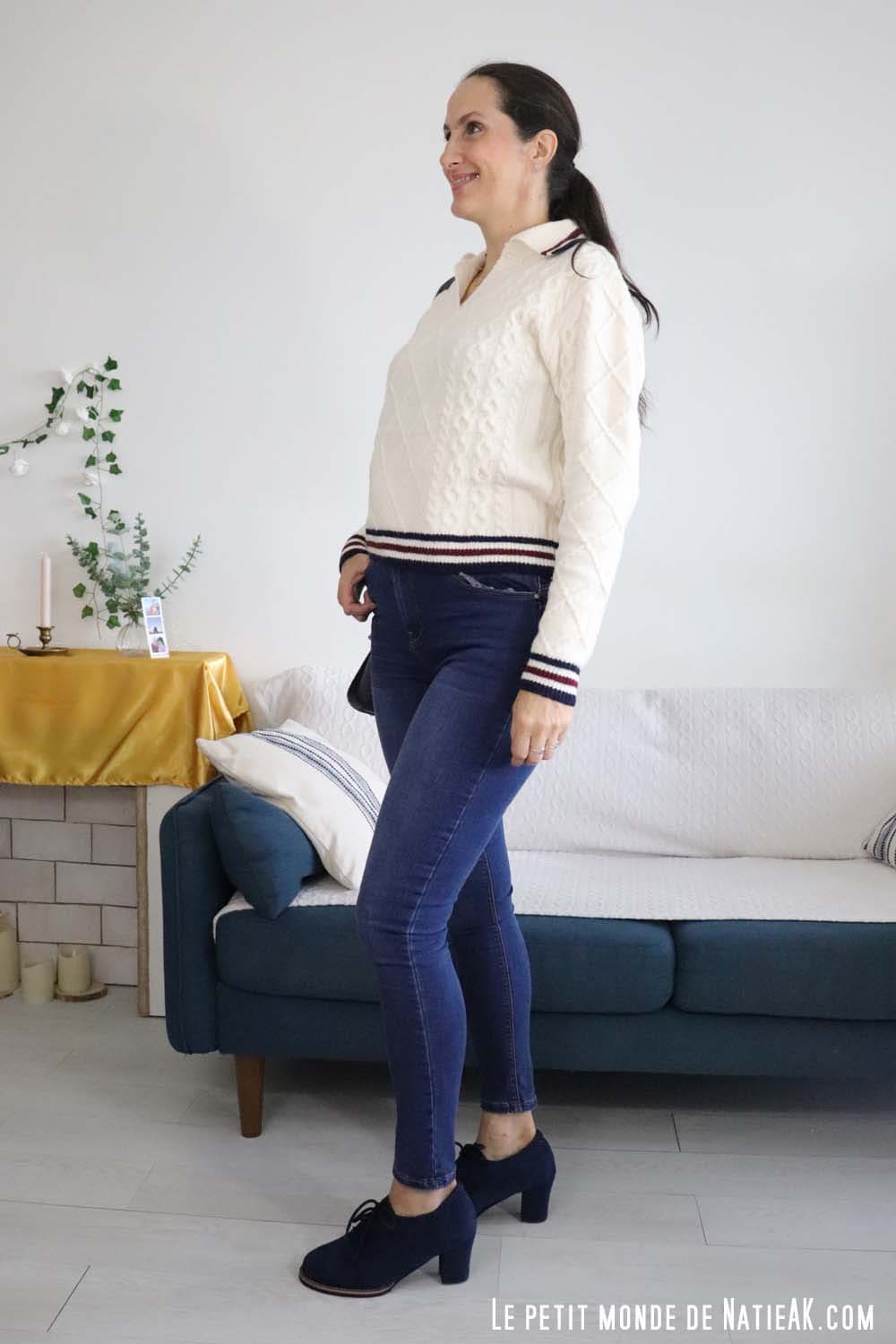 trio gagnant jean – maille – couleurs douces