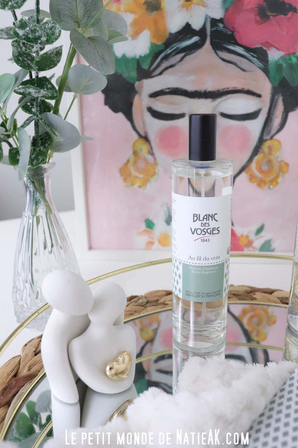 Parfum d’intérieur Au fil du vent — design épuré et flacon transparent