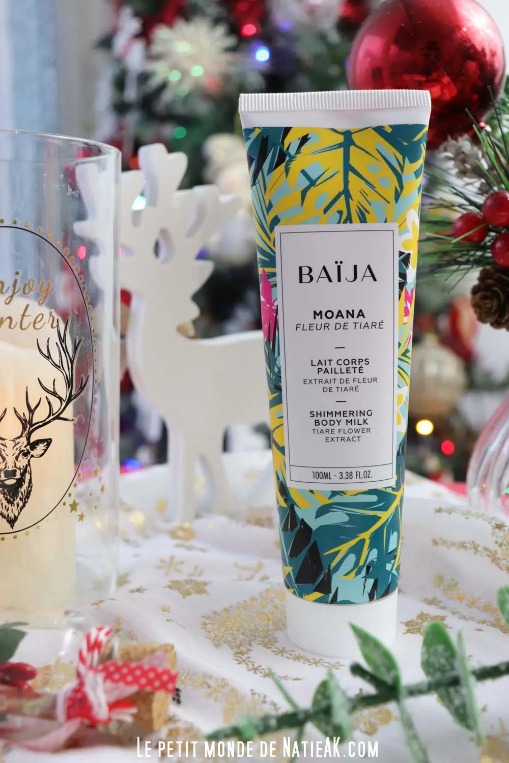 lait corps pailleté Fleur de Tiaré Baïja