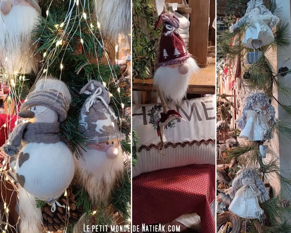 Inspiration tricot et crochet pour décorations de Noël faites main.