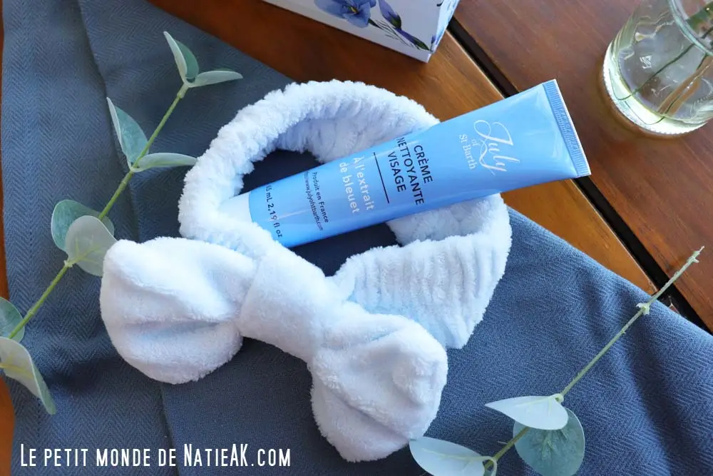 Crème nettoyante July of St Barth et bandeau visage Biotyfull box
