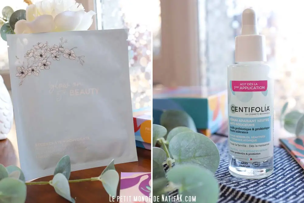 deux soins pour le visage pour apaiser et hydratant