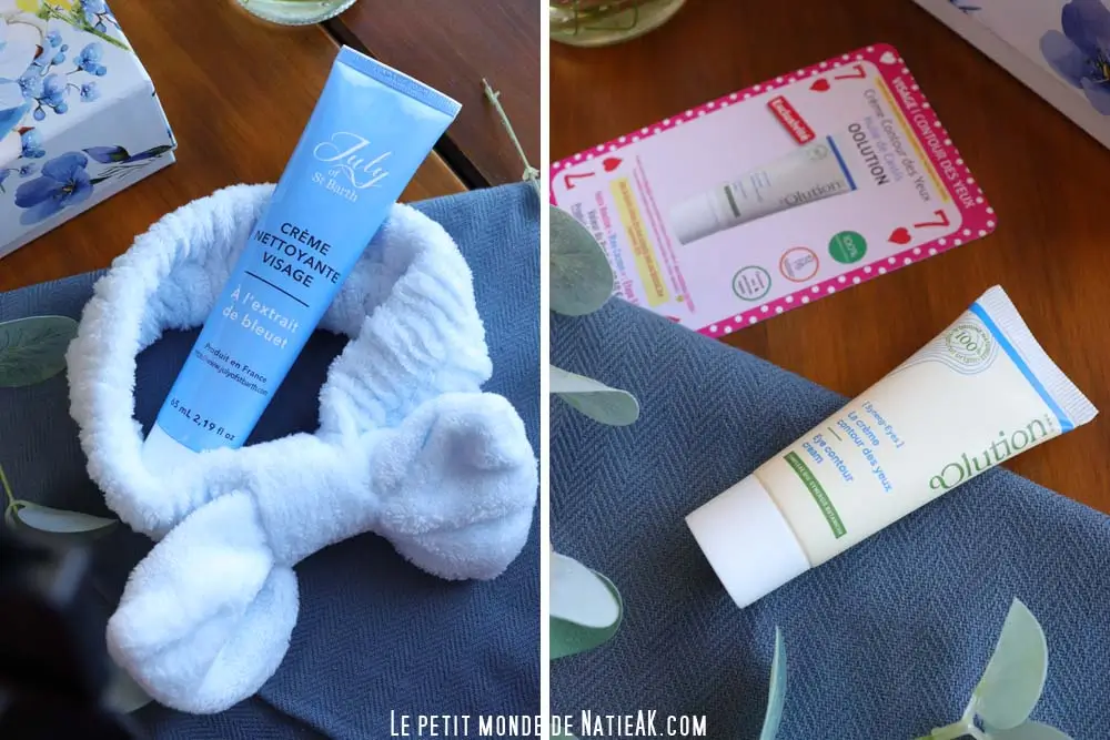 Crème nettoyante visage July of Bath et contour des yeux oOlution