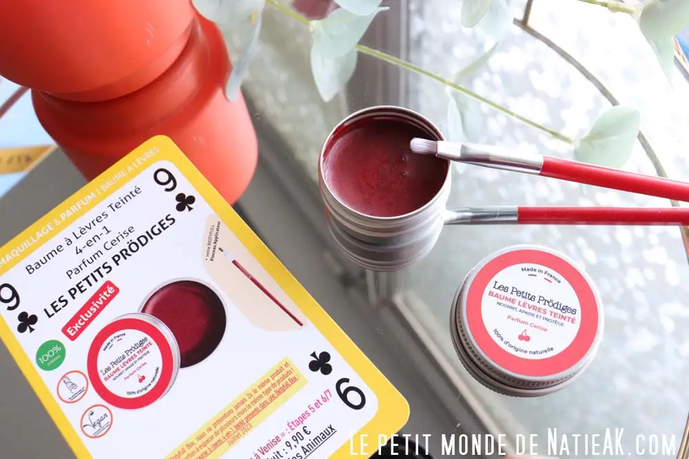 Baume à lèvres teinté 4 en 1 Les petits Prödiges et crayon à lèvres