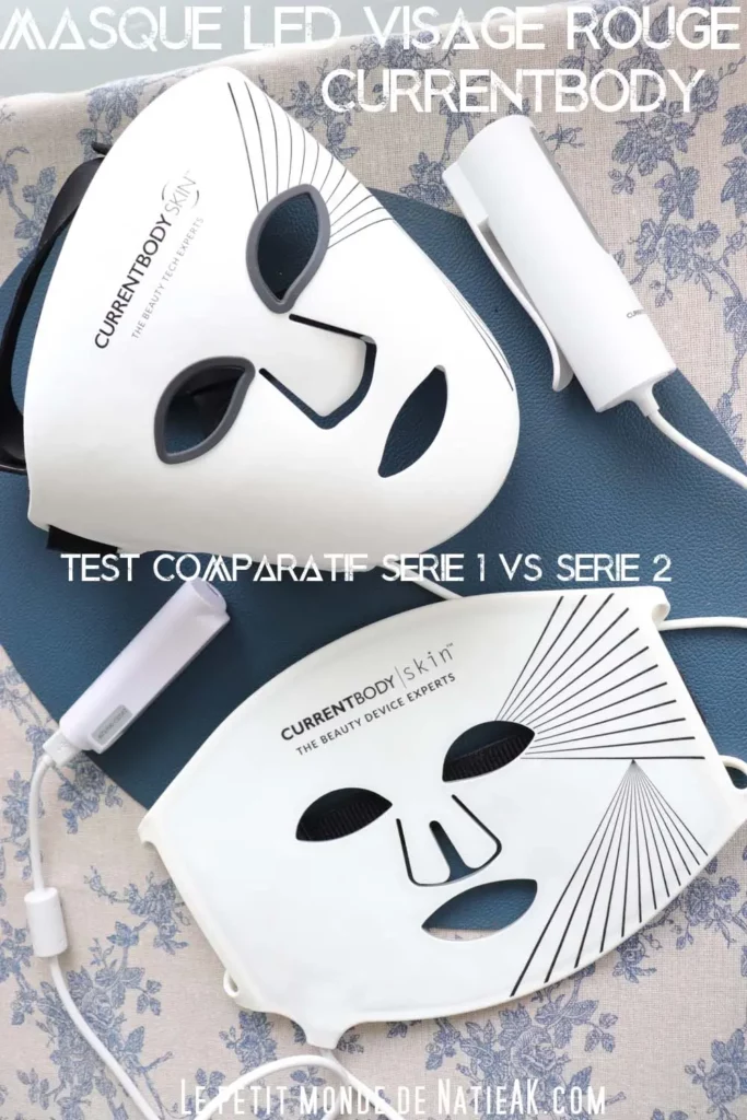 comparatif masque LED CurrentBody Série 1 et Série 2
