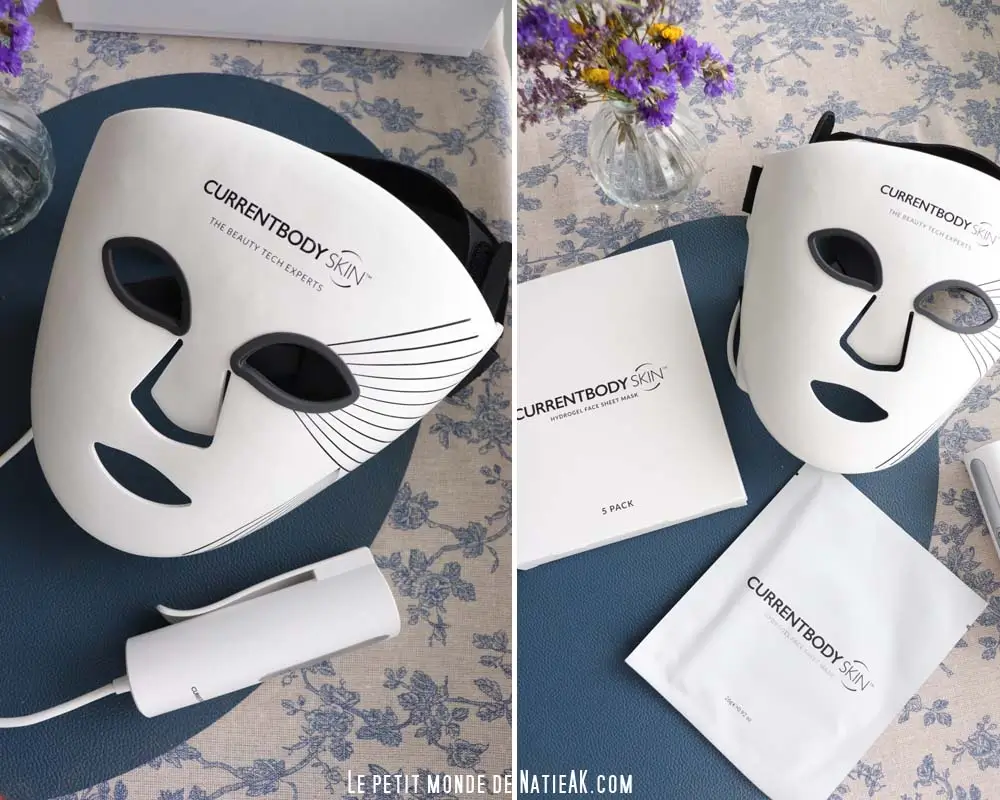 masque hydrogel utilisé avec masque LED CurrentBody