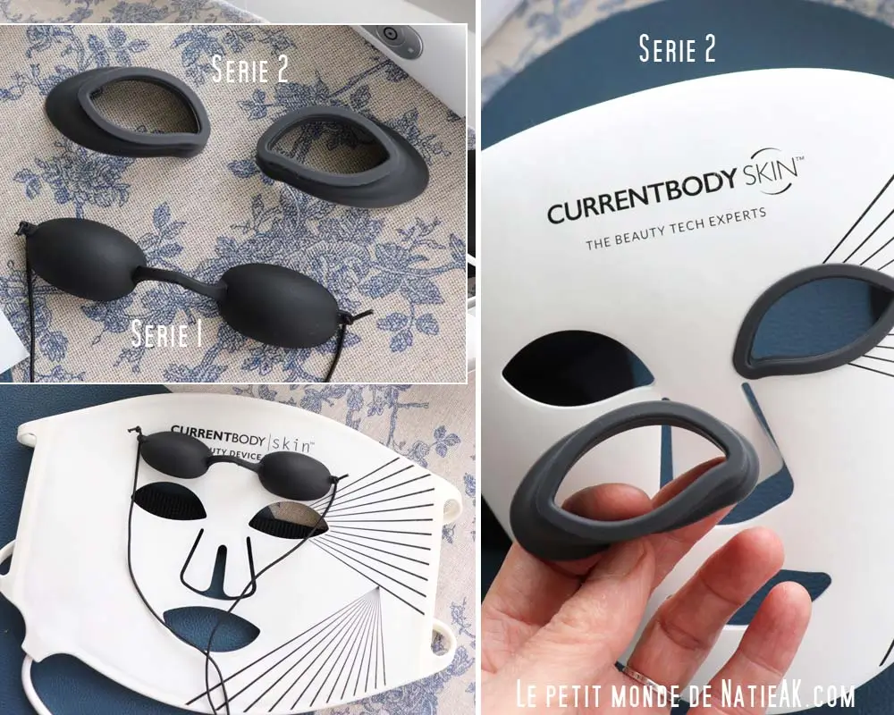 contours silicone yeux du masque LED CurrentBody Série 2
