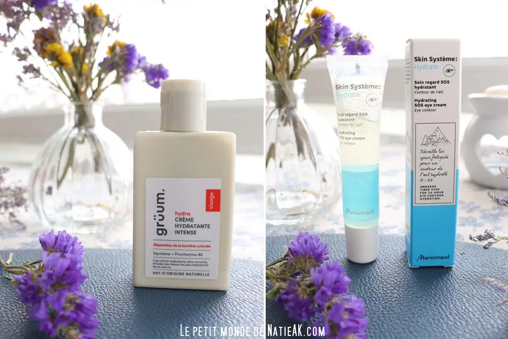 deux soins pour le visage hydratants