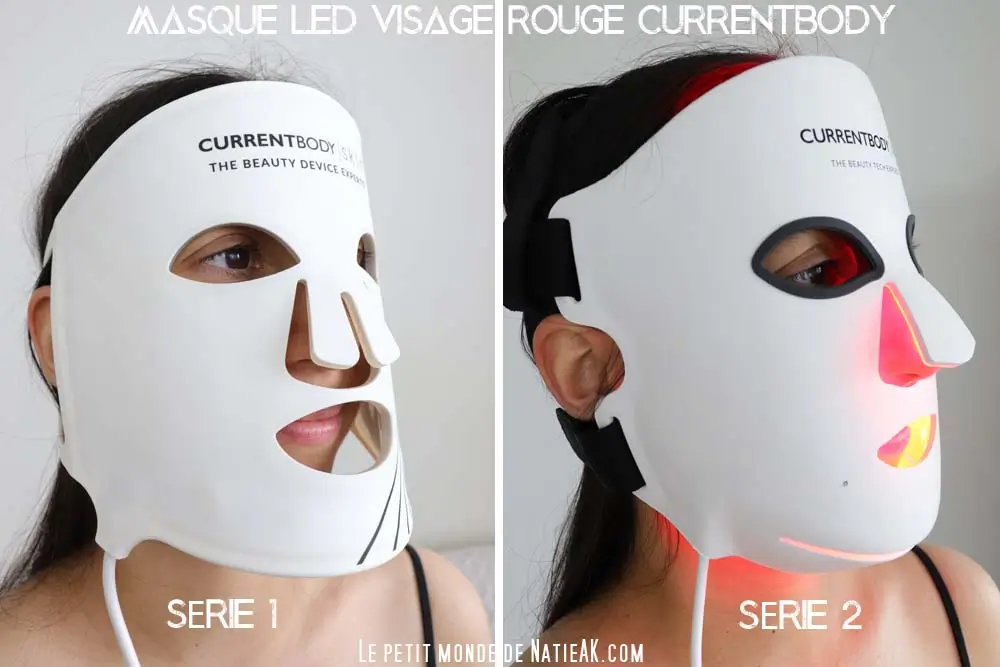 masque LED visage rouge CurrentBody Série 2 vue générale