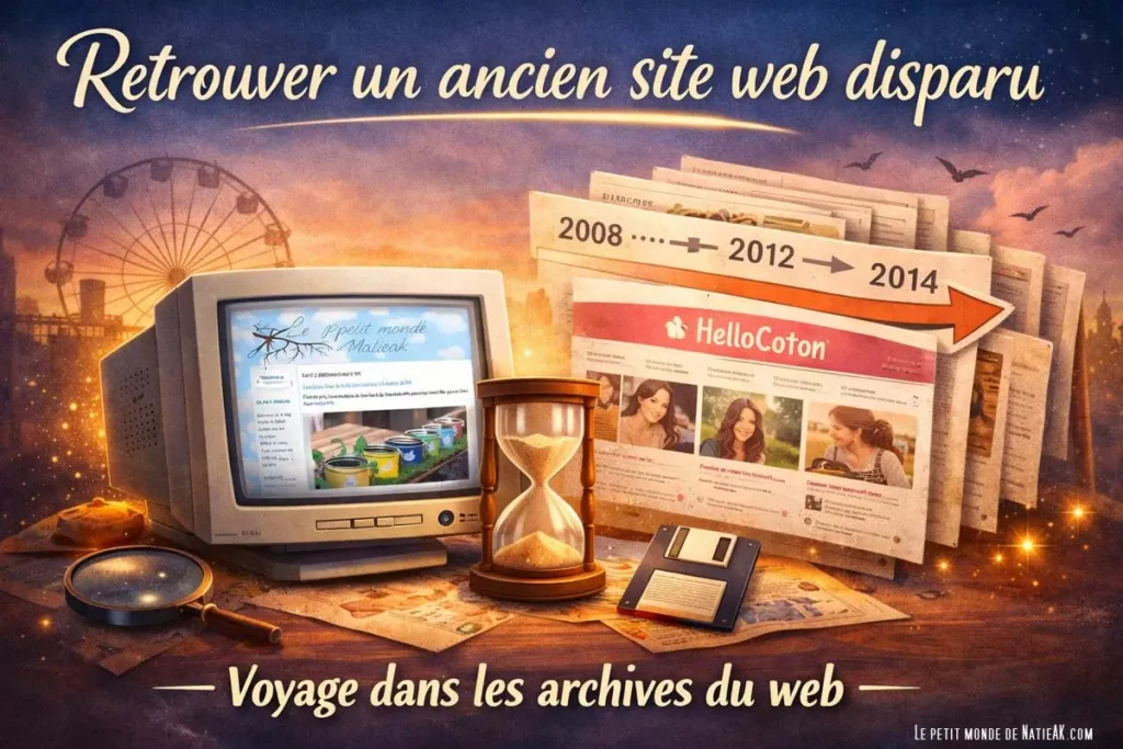 retrouvez un ancien site web disparu
