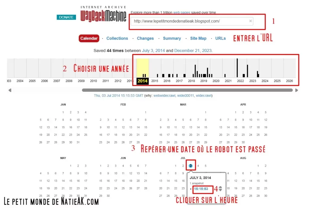 site web archive pour retrouver un ancien site