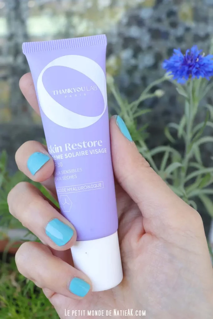 crème solaire visage Skin restore Thank you lab