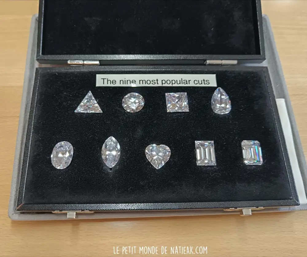 différentes formes de diamant
