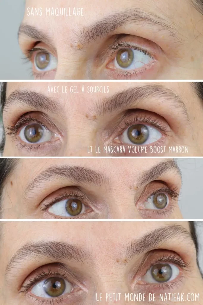 gel à sourcils et mascara volume boost Charlotte bio