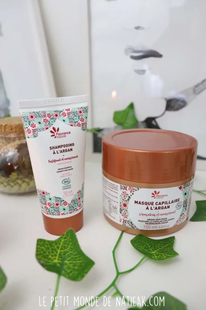 routine capillaire à l'huile d'argan bio Fleurance nature